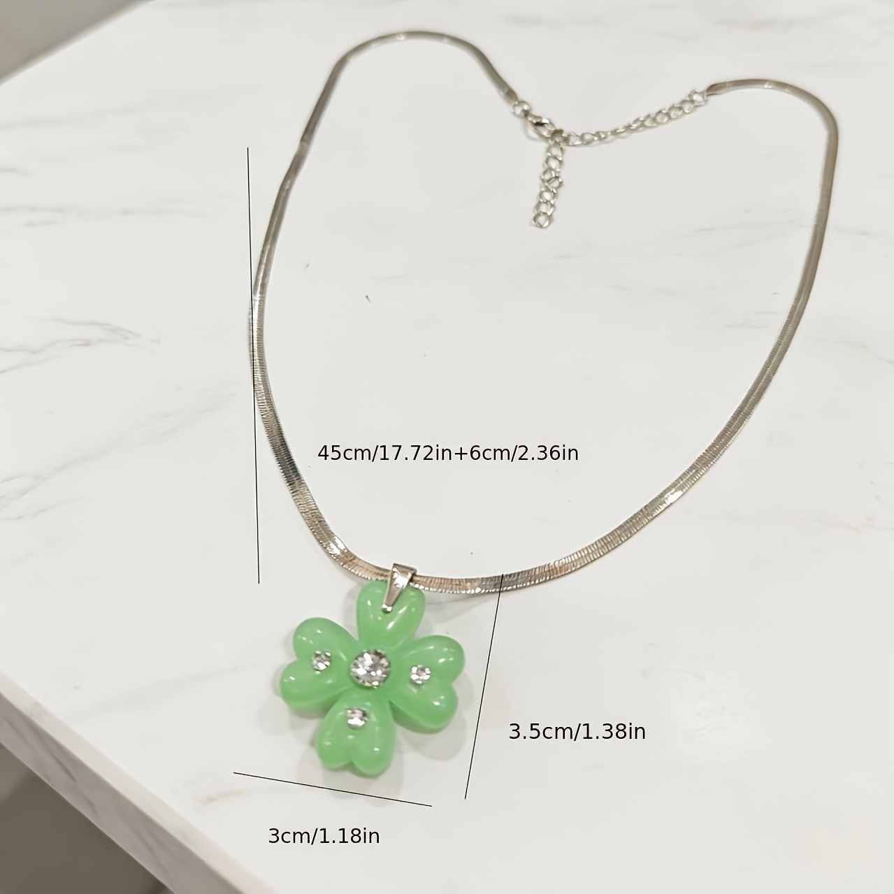 Lucky Four-Leaf Clover Necklace, Design-Oriented